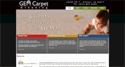 Desktop Screenshot of gemcarpetcleaning.com
