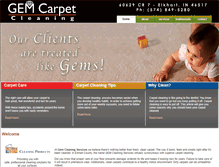 Tablet Screenshot of gemcarpetcleaning.com